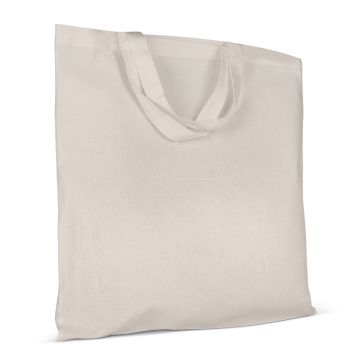 Sac publicitaire bandoulière en coton OEKO-TEX® 140g/m² 38x42cm poignée courte
