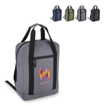 Sac à dos publicitaire en enduit PU 27,5 x 12 x 37,5 cm 12 L