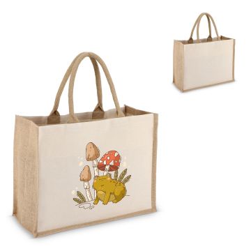 Sac publicitaire fourre-tout Jute-Cotton OEKO-TEX® 42,5 x 19 x 32cm 320g/m²