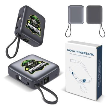 Nova Powerbank 22,5 W Power Delivery avec câbles intégrés 10 000 mAh