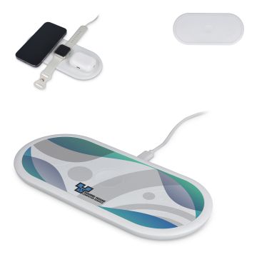 Chargeur cadeau client sans fil rapide 3-en-1 15 W téléphones / Apple Watch / AirPods