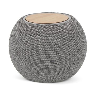 Enceinte goodies 5W et Chargeur cadeau client sans fil 15W R_PET & Bambou