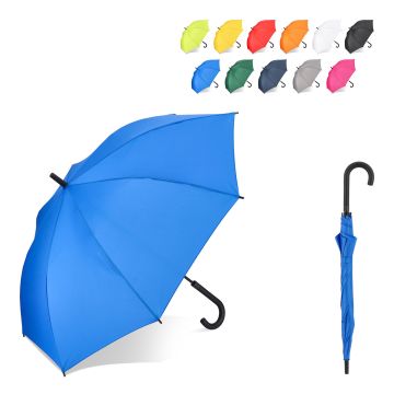 Parapluie publicitaire Pongee 23" à crochet coupe-vent Ouverture automatique