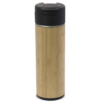 Mug publicitaire Isotherme Bambou Flow 400ml