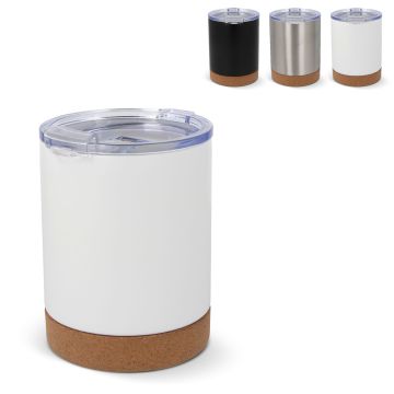 Mug Publicitaire céramic thermo avec couvercle Lena 350 ml