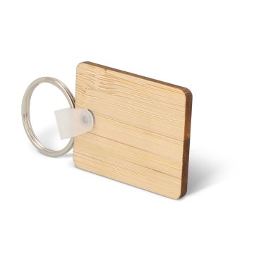Porte-clés publicitaire Bambou rectangulaire