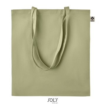 Sac Shopping publicitaire en coton écologique Sol's Stockholm 39 x 42 cm en 140gr/m²