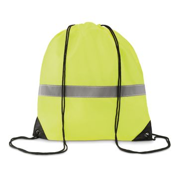 Sac à cordons avec bandes réfléchissantes