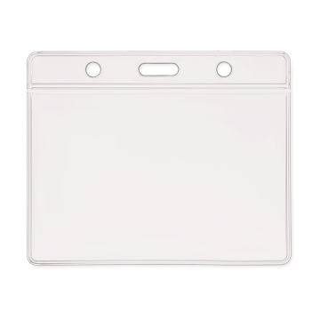 Porte-badge souple horizontal