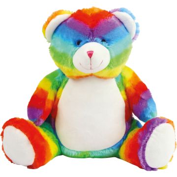 Peluche cadeau client Zippée Ours Multicolore