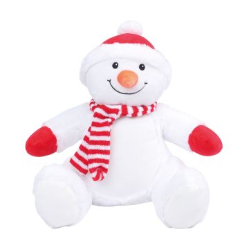 Peluche cadeau client Zippée Bonhomme de Neige