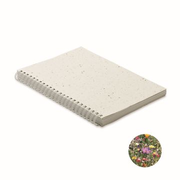 Carnet A5 couv. papier semence publicitaire