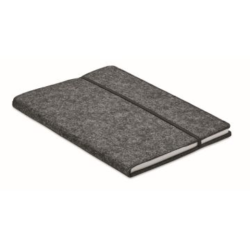 Carnet A5 en feutre RPET publicitaire
