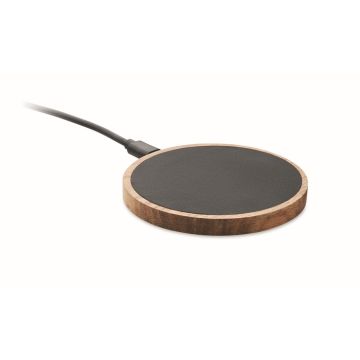 Chargeur sans fil en acacia 15W