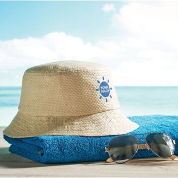DESTOCKAGE - Bob chapeau en paille de papier