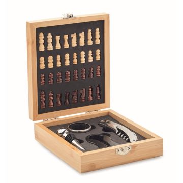 Set à vin et jeu d'échecs