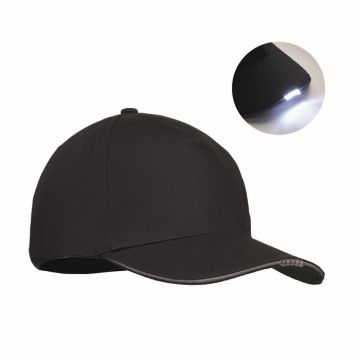 Casquette en coton LED à 5 pans