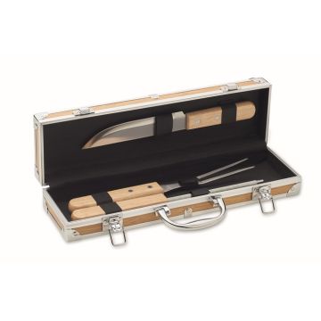 Ustensiles BBQ en acier inox