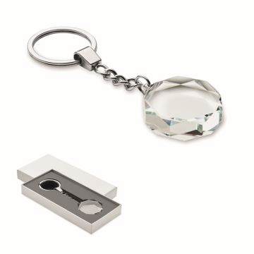 Porte-clé Publicitaires rond en verre