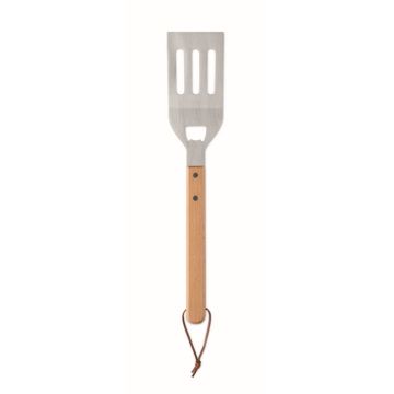 Spatule pour barbecue en hêtre
