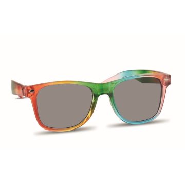 Lunettes de soleil UV400 multicolores arc-en-ciel