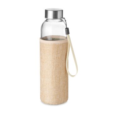 Objet publicitaire Bouteille & housse en jute 500 ml 