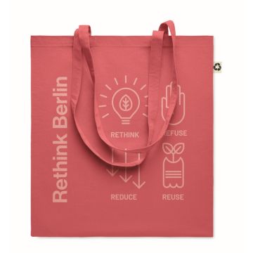 Goodies sac shopping en coton recyclé 38 x 42 cm en 140gr/m² 