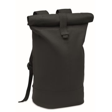 Sac à dos personnalisable à fermeture à enrouler en toile lavée de haute qualité