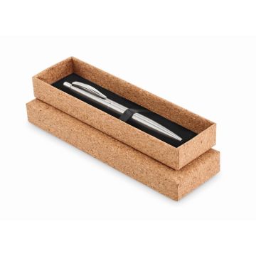 Stylo à bille publicitaire en acier recyclé