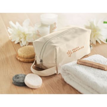 Sac publicitaire à cosmétiques en coton biologique
