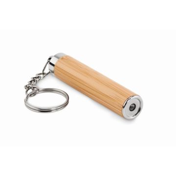 porte-clés publicitaire Lampe torche bambou