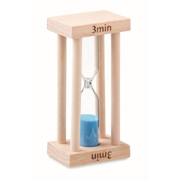 Sablier en bois Publicitaire 3 minutes