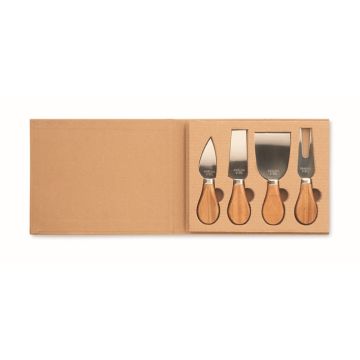 Set de 4 couteaux à fromage publicitaire