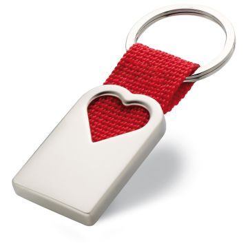 Porte clef coeur en métal