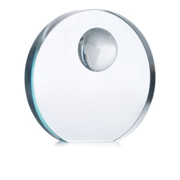 Trophée globe en verre
