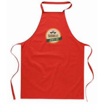 Tablier long en coton 1er Prix en couleur