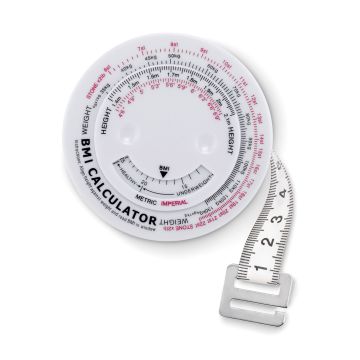 Mètre ruban avec calculateur d'IMC (BMI)