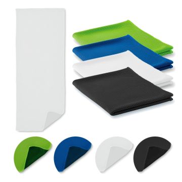 Serviette sport 1 face absorbante et 1 face rafraichissante