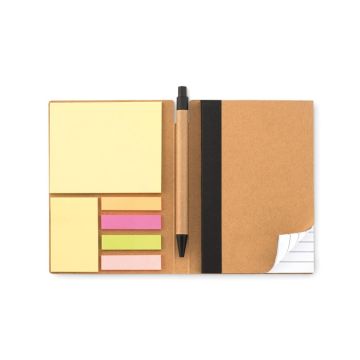 Carnet recyclé ligné et stylo