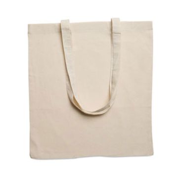 Sac shopping coton 140gr/m² longues anses 1er prix