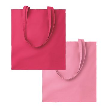 Sac shopping coton 140gr/m² longues anses 38 x 42 cm - 23 couleurs