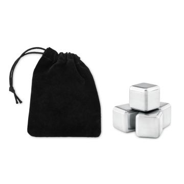 Set4 glaçons en acier inox