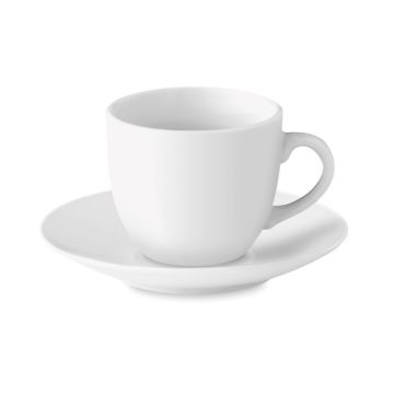 Tasse espresso et sous tasse en porcelaine
