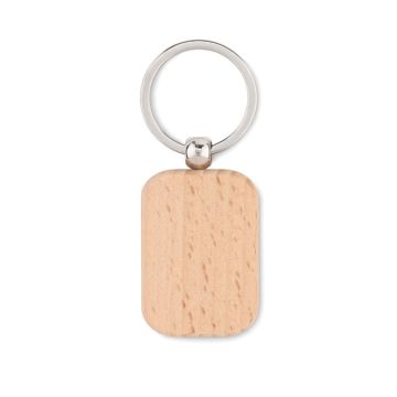 Porte-clés rectangulaire en bois