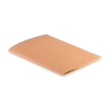 Carnet A5 écologique à personnaliser avec couv. en carton cousu