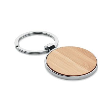 Goodies Porte-Clés Rond Métal Bambou