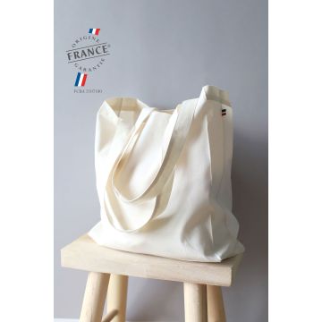 Sac shopping coton personnalisable fabriqué en France 38,75 x 45 cm en 150gr/m² - ATF