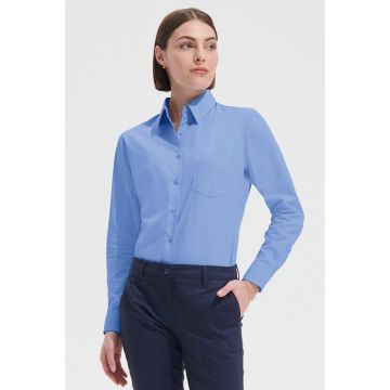 Chemise Femme Floquée Popeline Manches Longues Sol's Executive