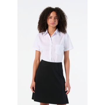 Chemise Femme Brodée Popeline Manches Courtes Sol's Escape