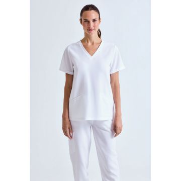 Tunique publicitaire stretch manches courtes femme